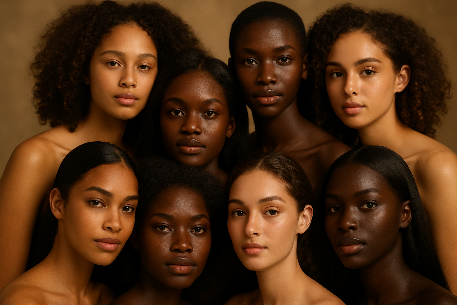 Beautiful shades of brown skin